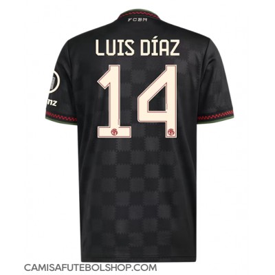 Camisa de time de futebol Bayern Munich Luis Diaz #14 Replicas 3º Equipamento 2025-26 Manga Curta Camisa de time de futebol Bayern Munich Luis Diaz #14 Replicas 3º Equipamento 2025-26 Manga Curta